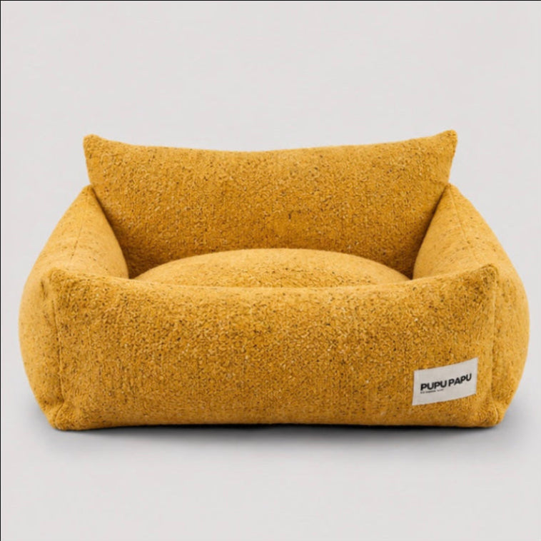 Removable & Washable Cozy Speckled Chenille Pet Sofa Bed