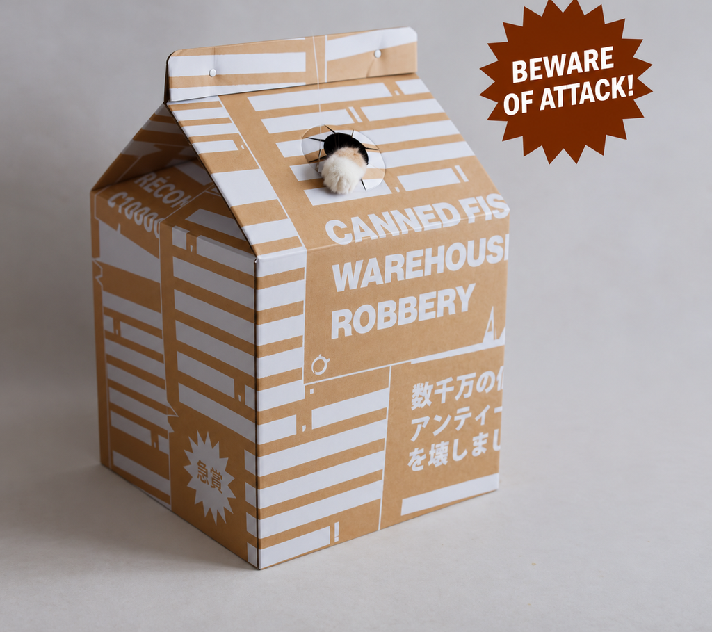 Warrant Milkbox Cat House with scratching board