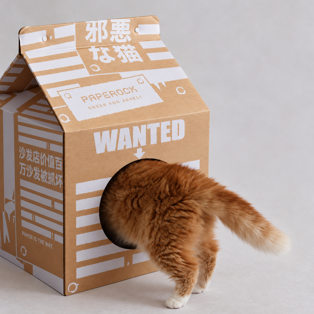 Warrant Milkbox Cat House with scratching board