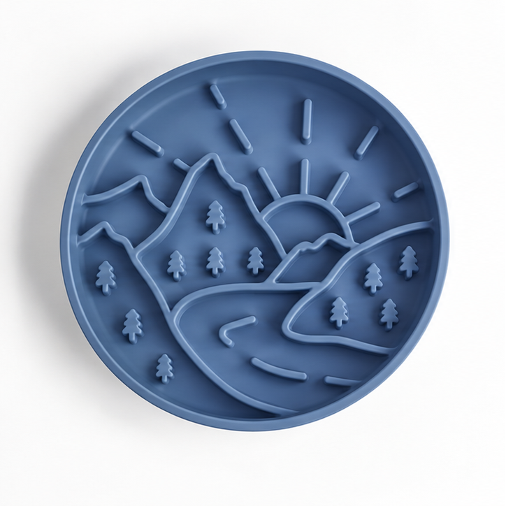 Mountain Sunrise Slow Feeder Bowl
