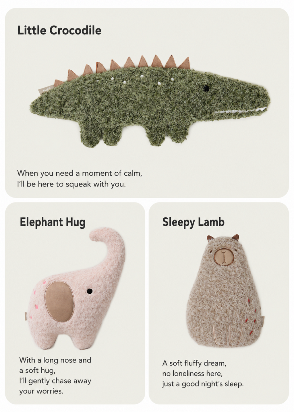 Comfort Plush Squeaky Toy