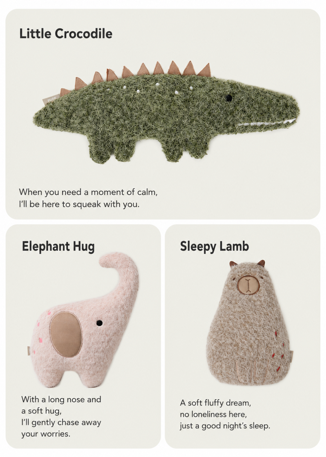Comfort Plush Squeaky Toy