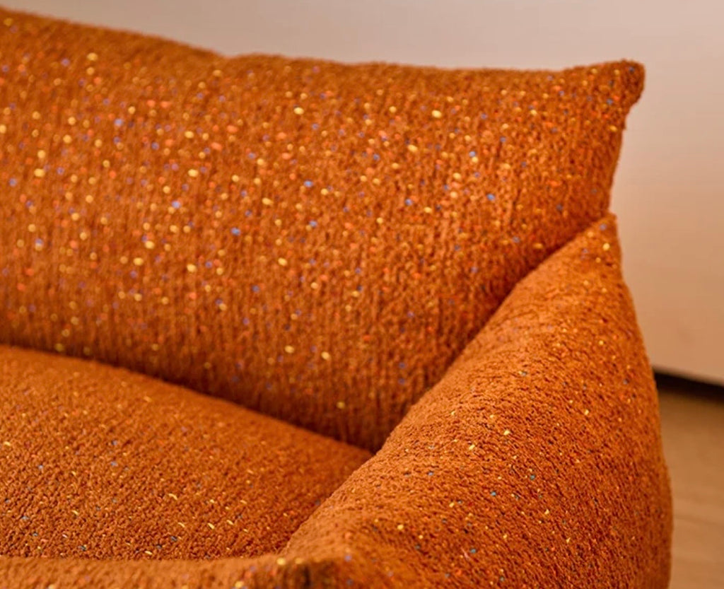 Removable & Washable Cozy Speckled Chenille Pet Sofa Bed