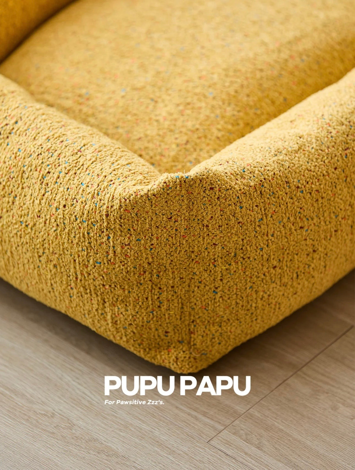 Removable & Washable Cozy Speckled Chenille Pet Sofa Bed