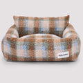 Removable &  Washable Cozy Plaid Bouclé Pet Sofa Bed